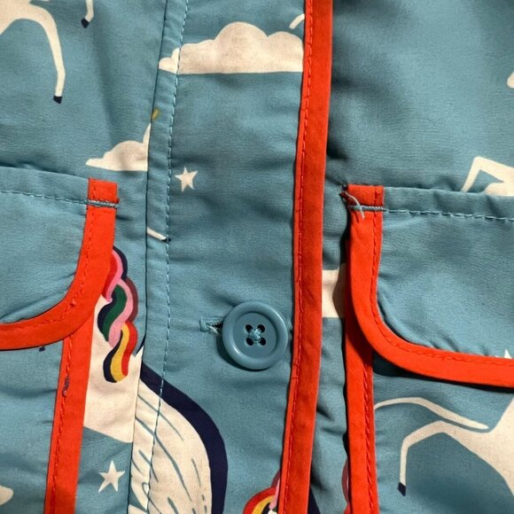 Mini Boden 2-3Y Sherpa Lined Pegasus Unicorn Anorak Jacket Coat - Picture 7 of 11